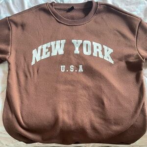‘New York’ Brown Sweatshirt